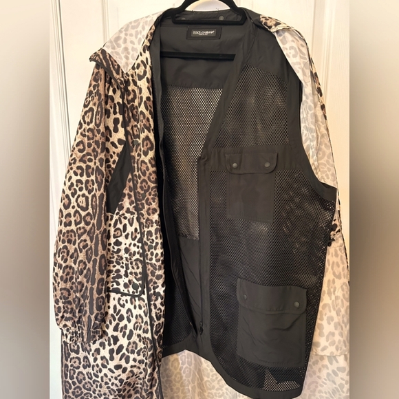 NWOT DOLCE & GABBANA Leopard Print Jacket - US 48, Tan/Black - Picture 3 of 10